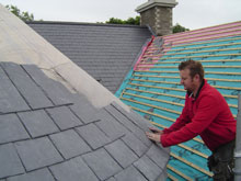 Lisburn Roofers Circle Slate 3